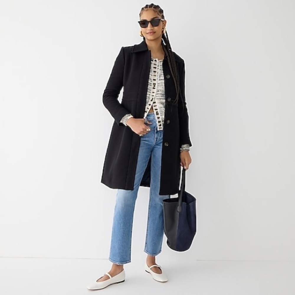 J Crew New lady day topcoat in Italian double-cloth wool
Item BM964 - Picture 2 of 5